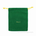 Velvet Fabric Gift Bag with String for Tightening/Opening, Fashionable